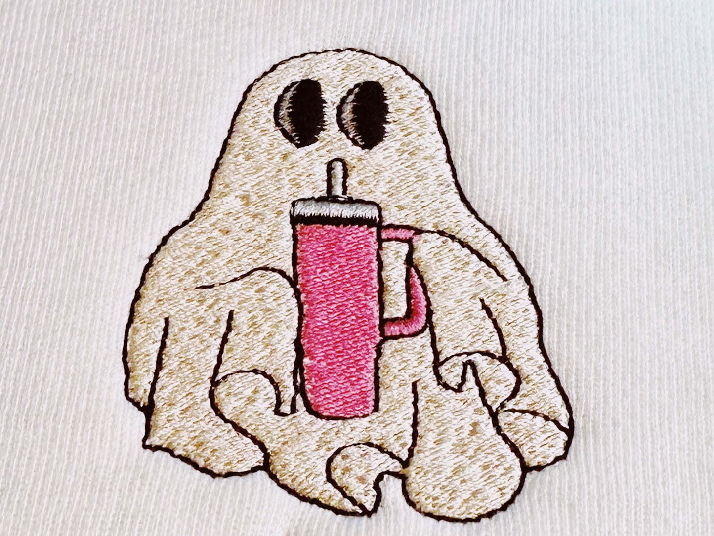 Halloween  Ghost and Stanley Embroidered Sweatshirt