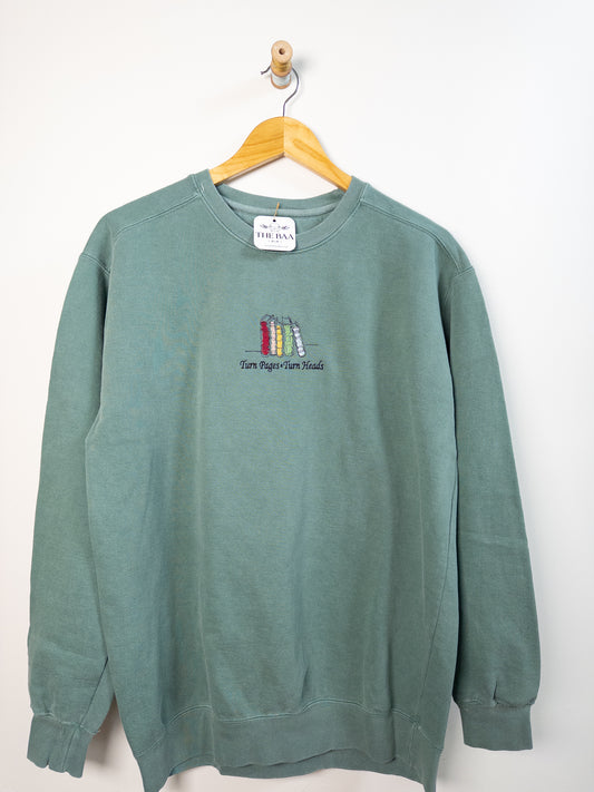 Book Lover Embroidered Sweatshirt