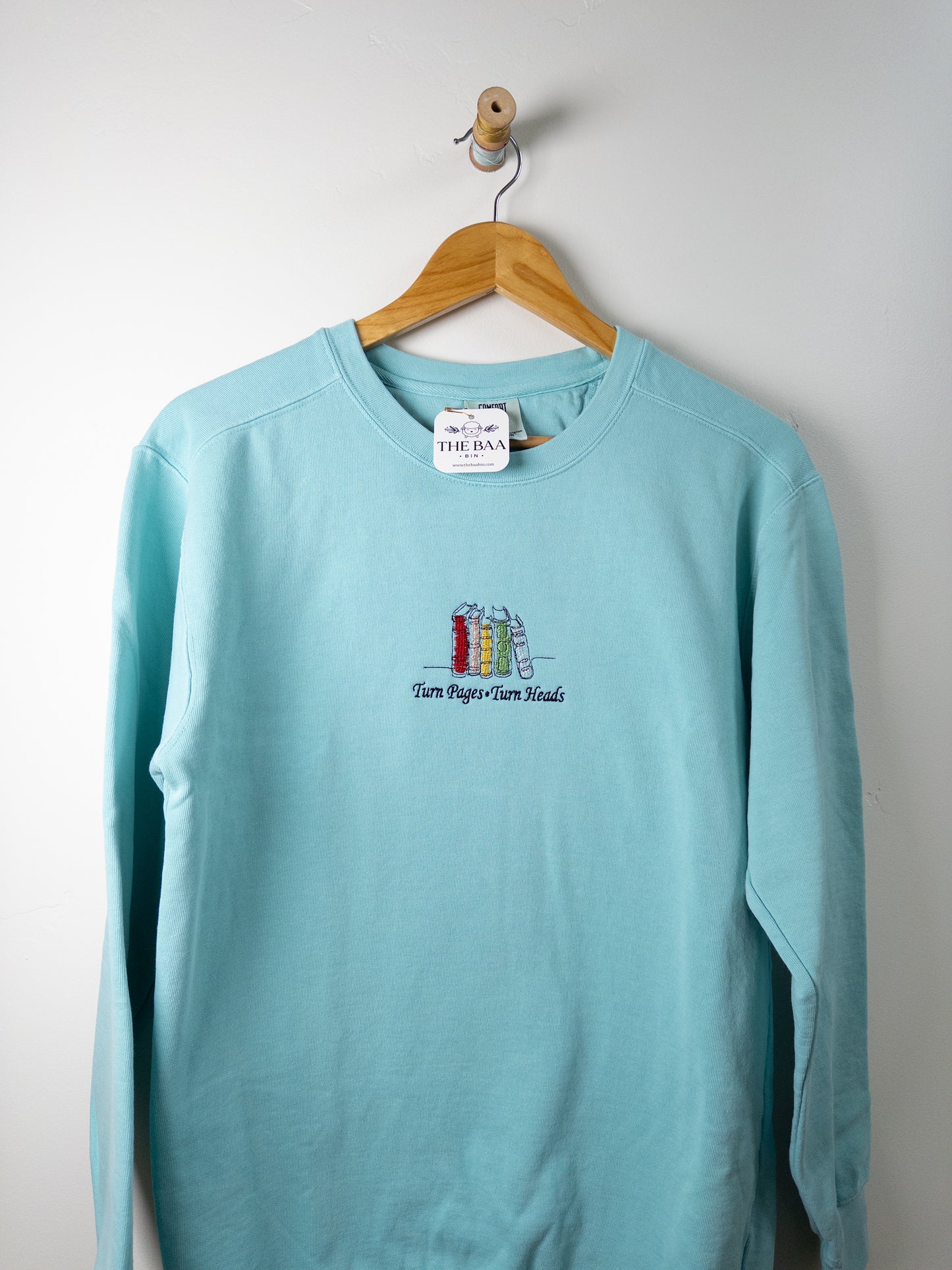 Book Lover Embroidered Sweatshirt