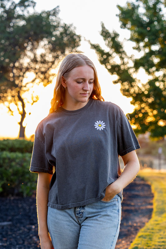 Daisy Embroidered T-Shirt