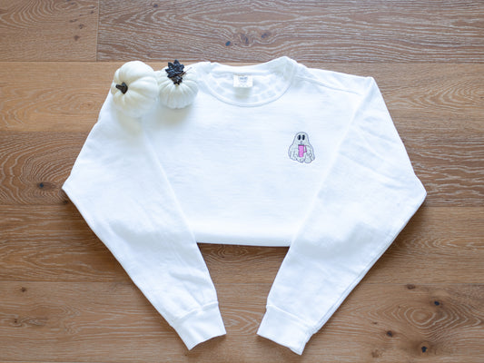 Halloween  Ghost and Stanley Embroidered Sweatshirt