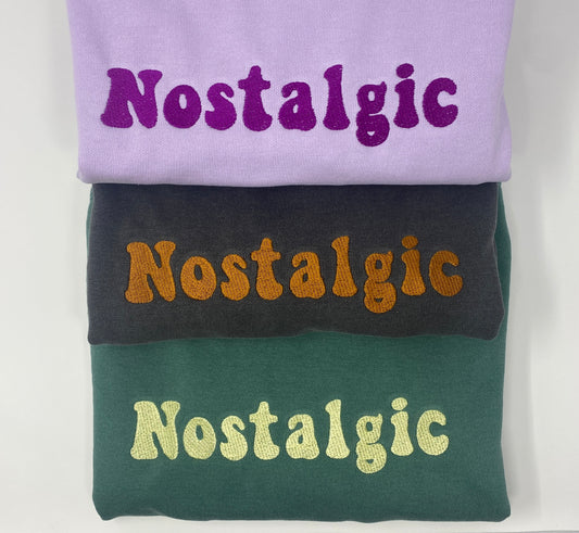 Nostalgic Embroidered Sweatshirt